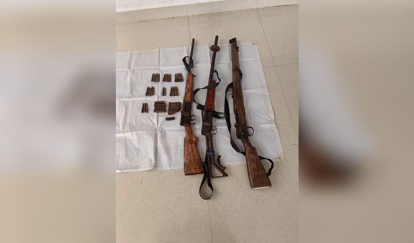 Naxal weapon dump found in Chhattisgarh’s Kachchapal forest in police-BSF operation