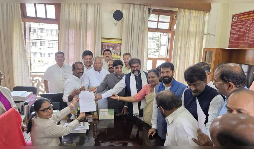 NDA's P.H. Poojar files nomination for Karnataka Legislative Council Chairman post