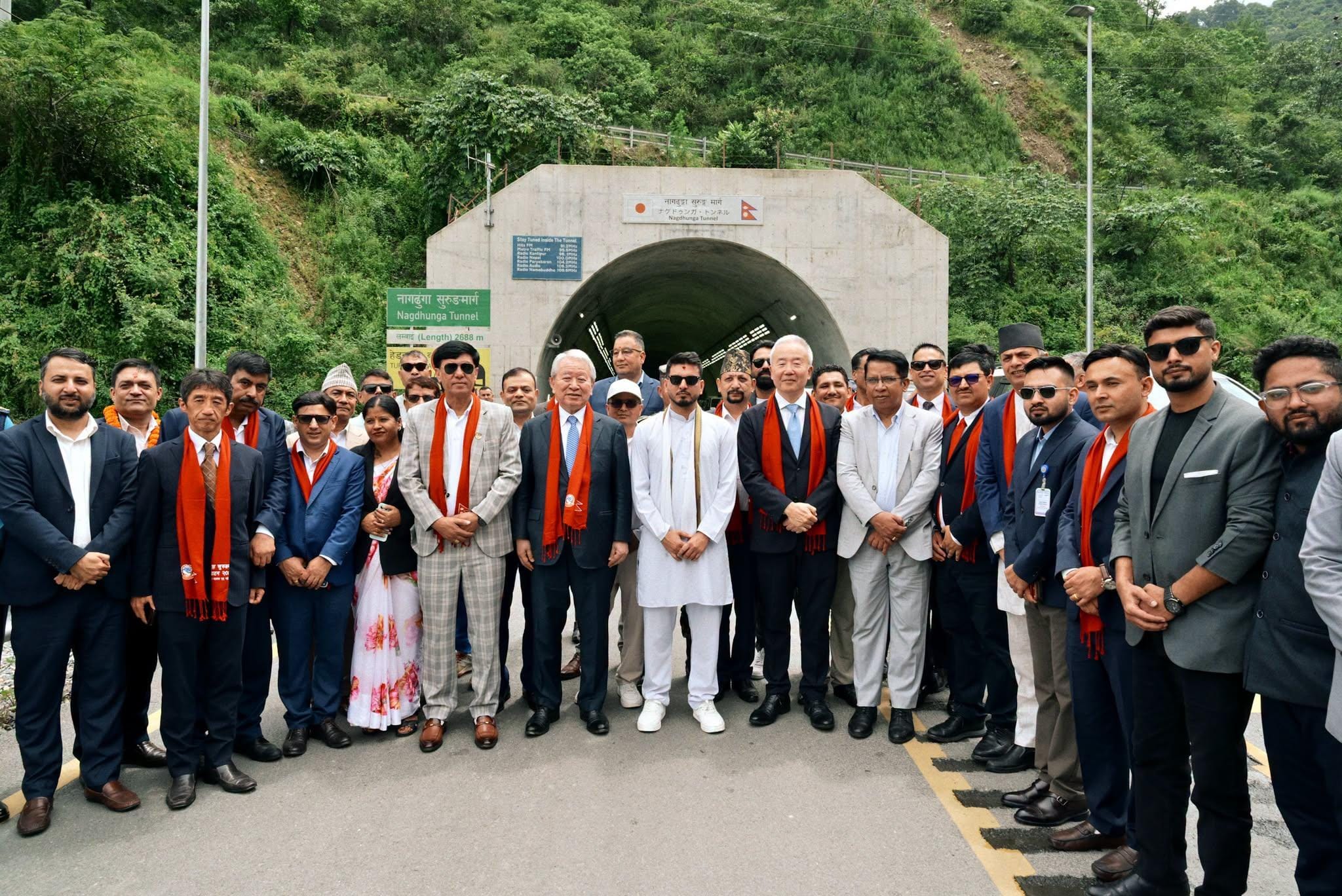 Nepal inaugurates its first tunnel road