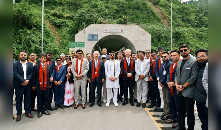 Nepal inaugurates its first tunnel road