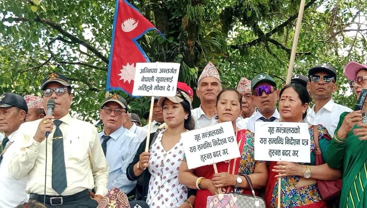 Nepali youths organise rally demanding entry into Indian Army as Agniveers