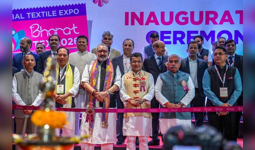 New Delhi: Bharat Tex 2026 inaugurated at Bharat Mandapam