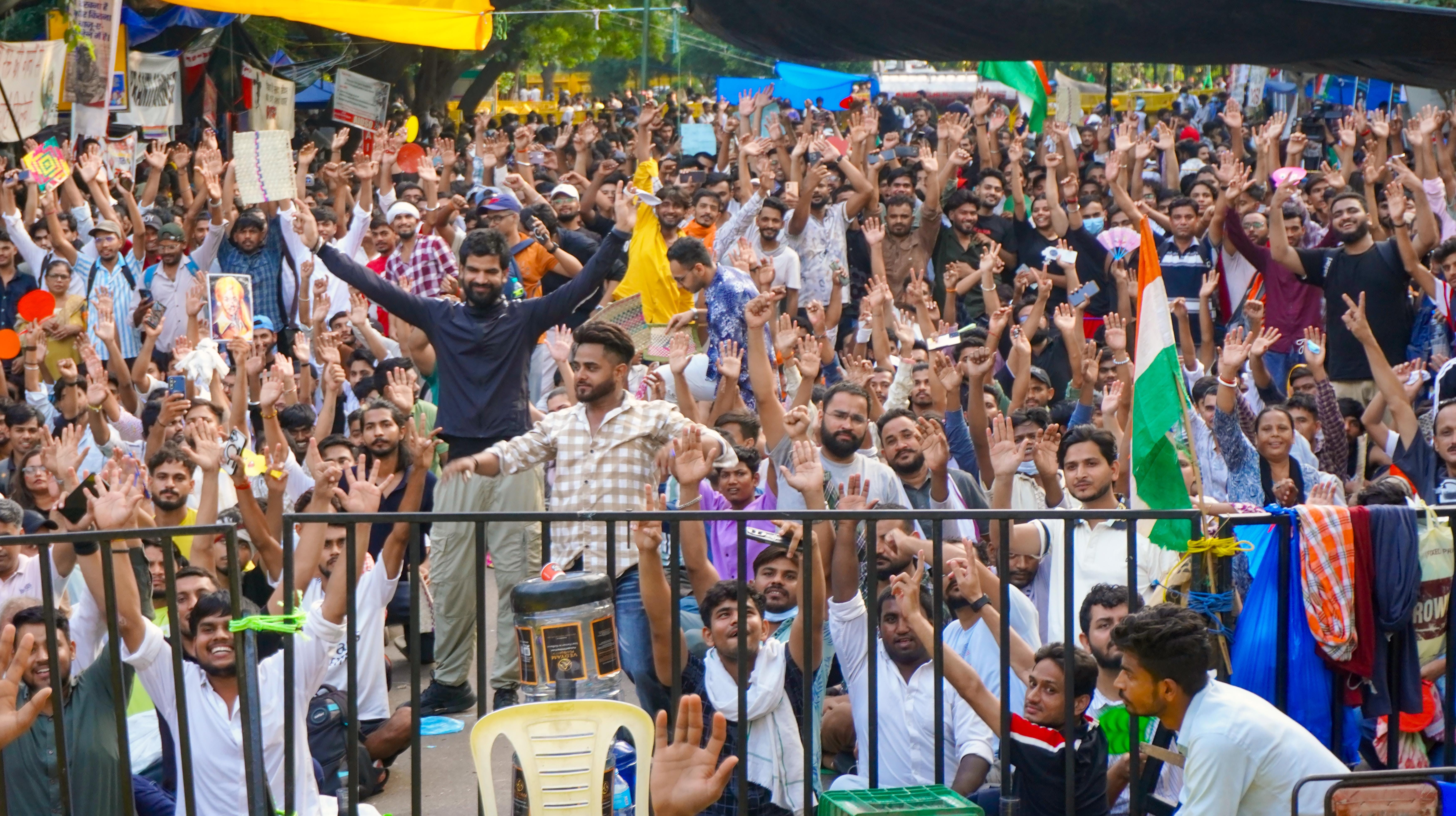 New Delhi: CJP protest at the Jantar Mantar