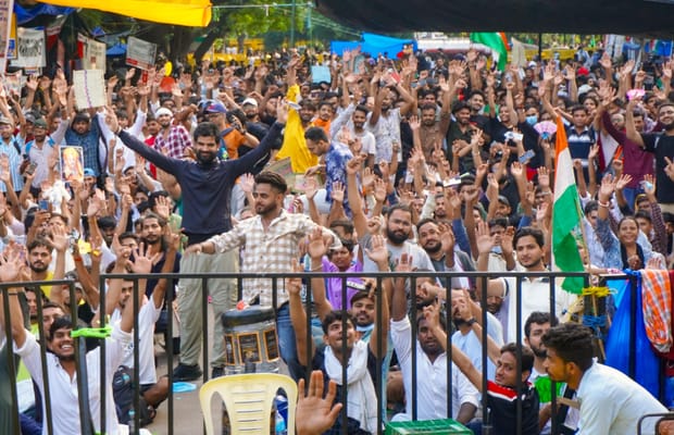 New Delhi: CJP protest at the Jantar Mantar