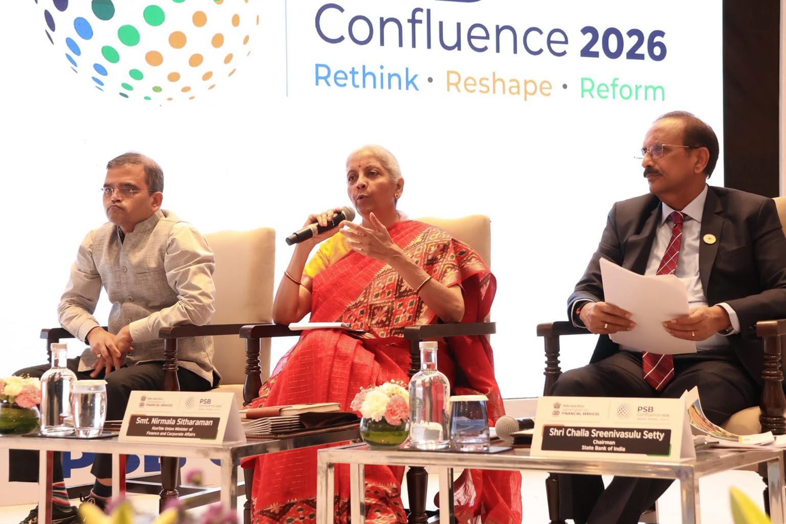 New Delhi: FM Sitharaman delivers closing remarks at PSB Confluence 2026