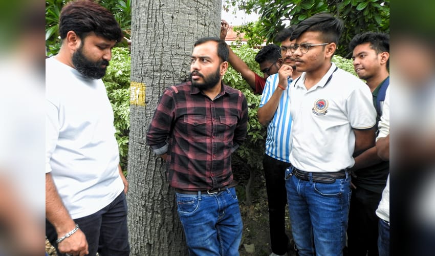 New Delhi: Founder of Physics Wallah, Alakh Pandey and students outside the Supreme Court during the hearing on the alleged NEET UG exam leak