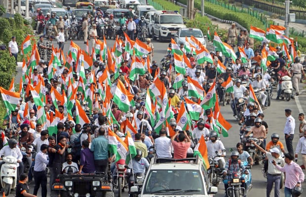 New Delhi: ‘Har Ghar Tiranga’ Bike Rally