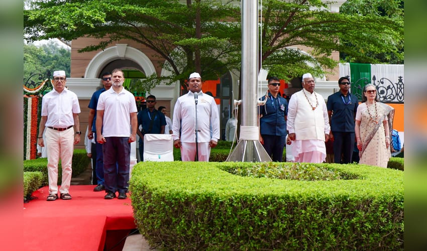New Delhi: I-Day celebrations at AICC headquarters
