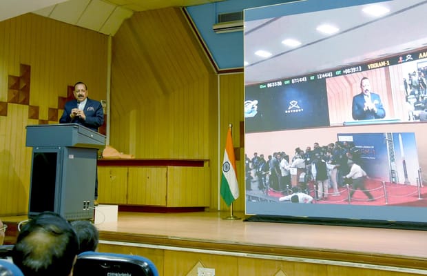 New Delhi: Jitendra Singh witnesses historic launch of Skyroot’s Vikram-1