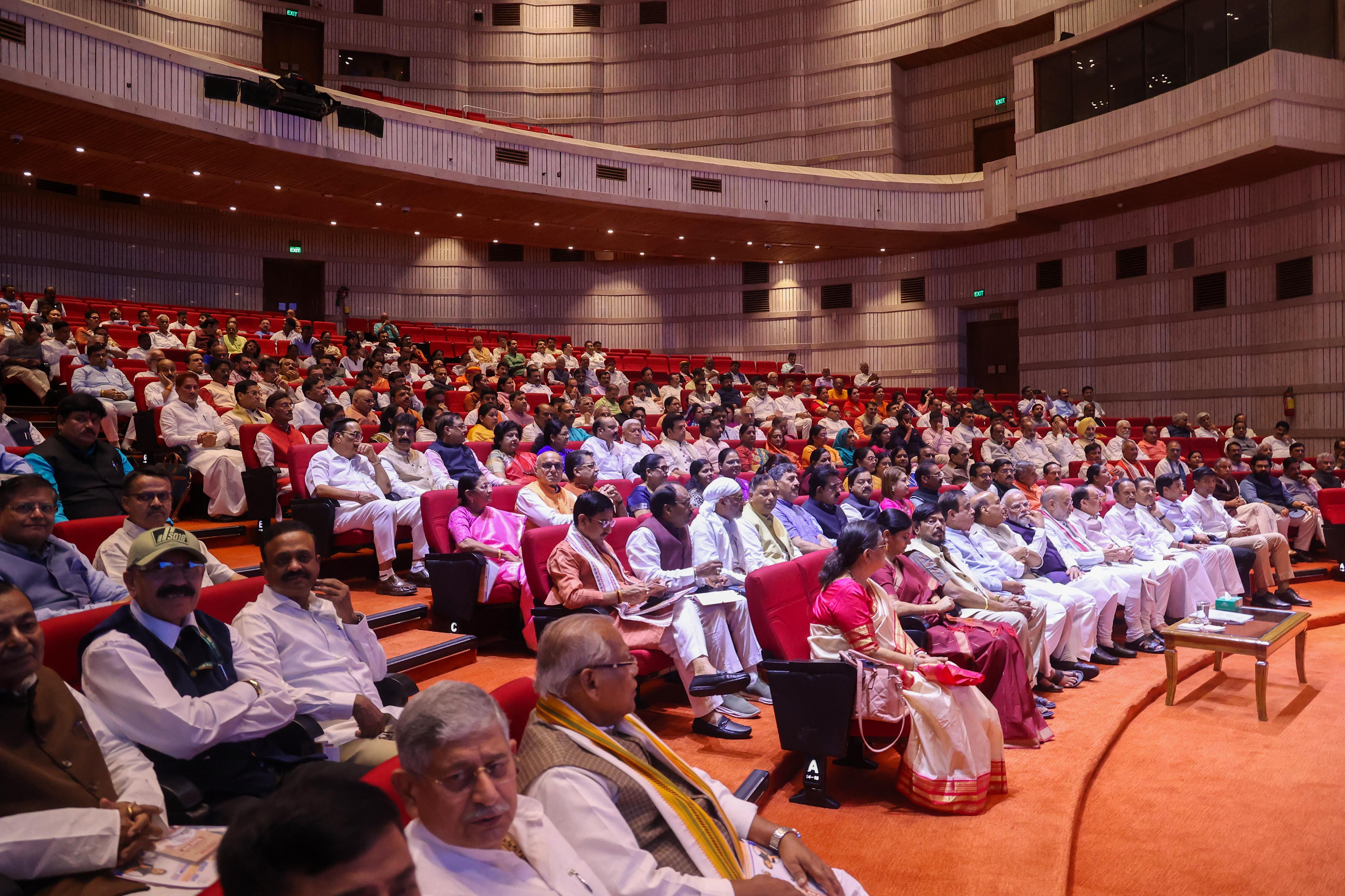 New Delhi: NDA Parliamentary Party's 'Mangal Milan' meeting