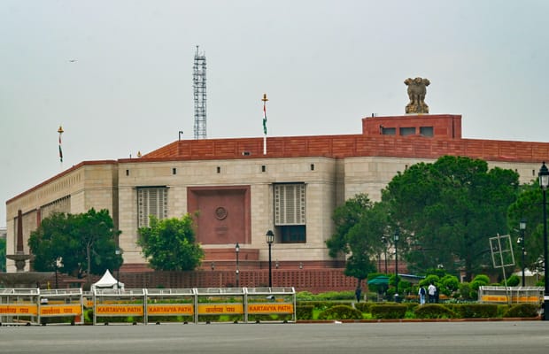 New Delhi: Parliament House ahead of Monsoon Session