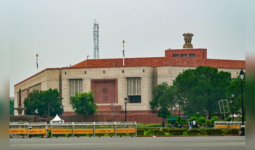 New Delhi: Parliament House ahead of Monsoon Session