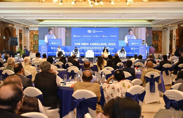 New Delhi: Piyush Goyal at India-Middle East-Europe Economic Corridor Conclave 2025