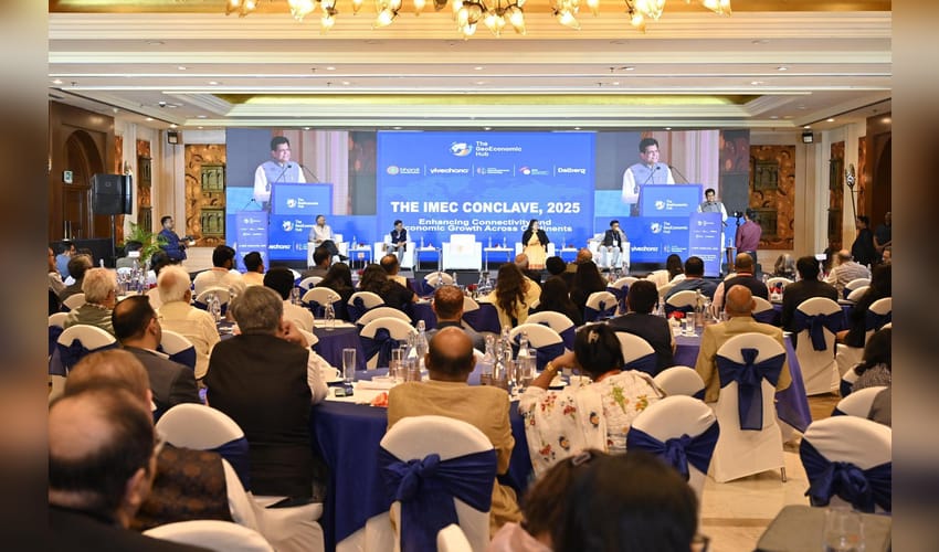New Delhi: Piyush Goyal at India-Middle East-Europe Economic Corridor Conclave 2025