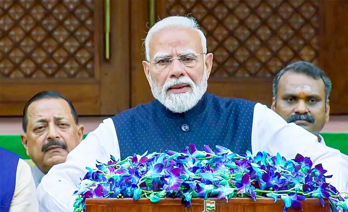 New Delhi: PM Modi addresses ahead of Monsoon Session of Parliament