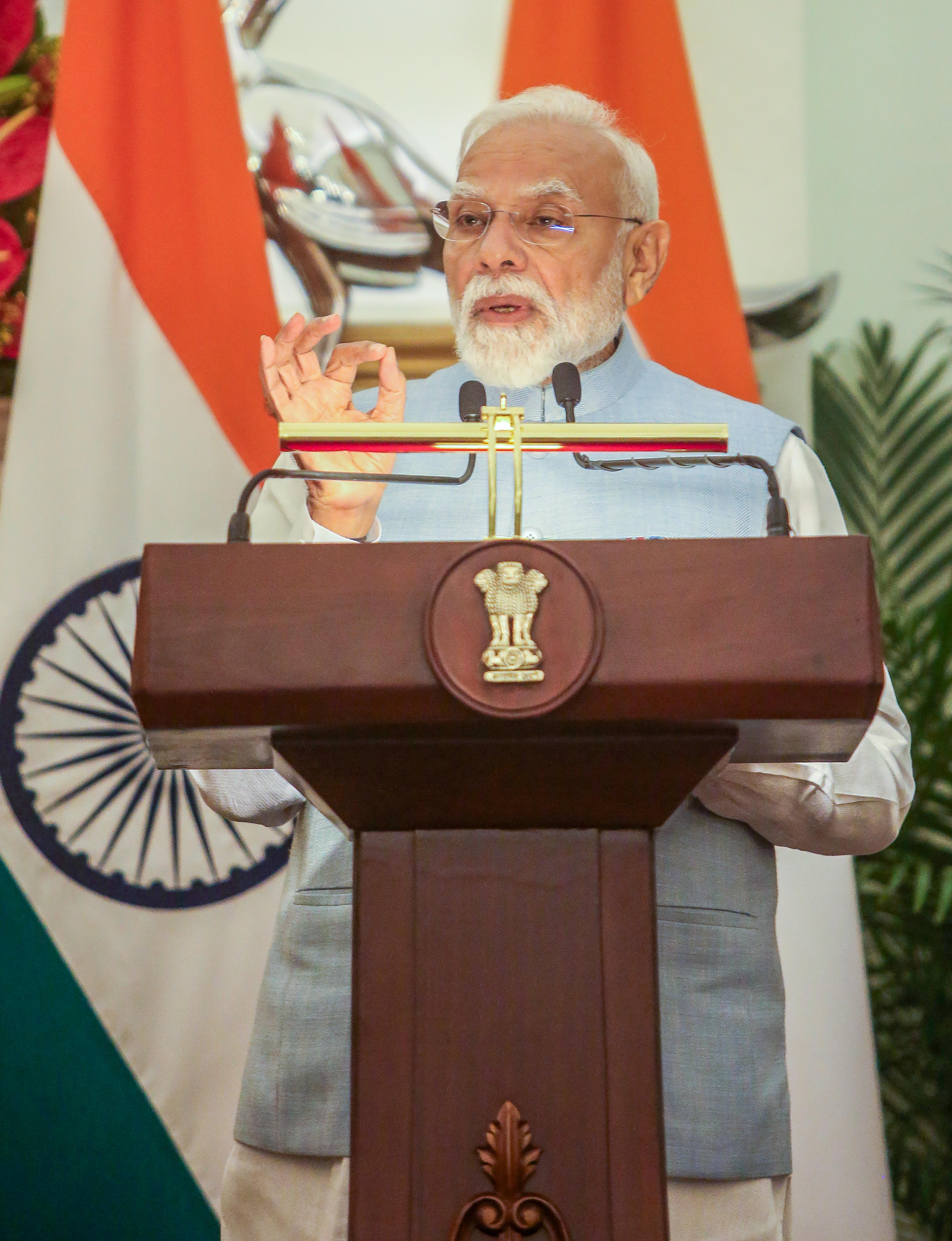 New Delhi: PM Modi, Belgium PM Hold Joint Press Meet