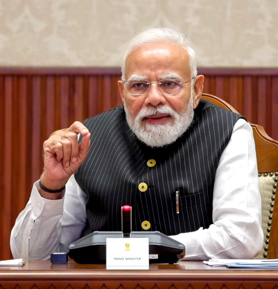 New Delhi: PM Modi interacts with space startup CEOs