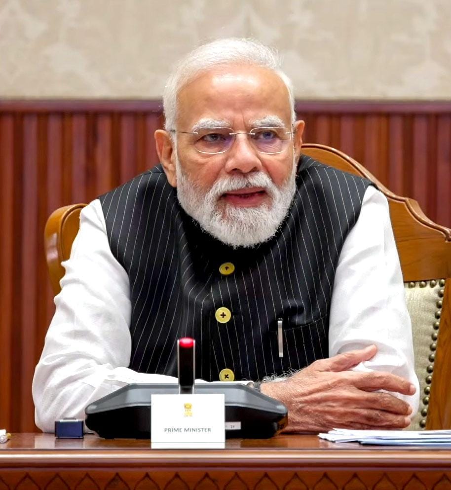 New Delhi: PM Modi interacts with space startup CEOs