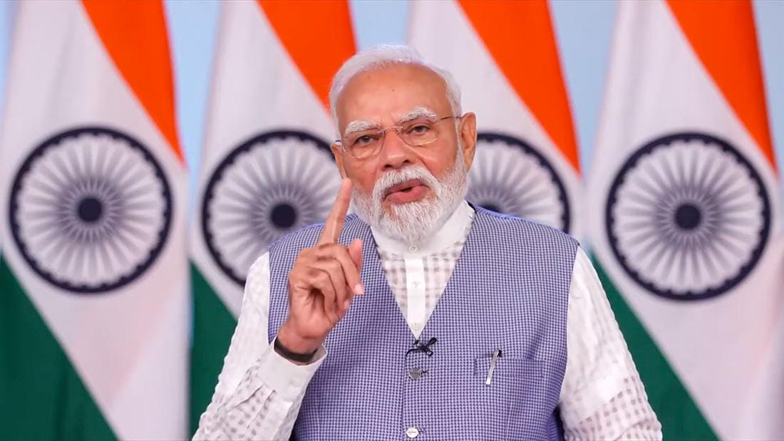 New Delhi: PM Modi interacts with Viksit Vibrant Village Programme 2026 participants