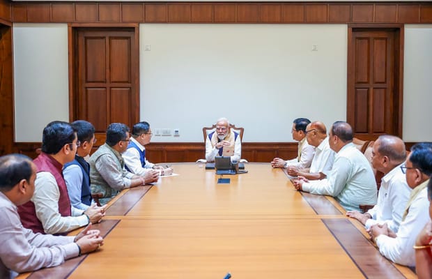 New Delhi: PM Modi meets Assam MPs over flood situation