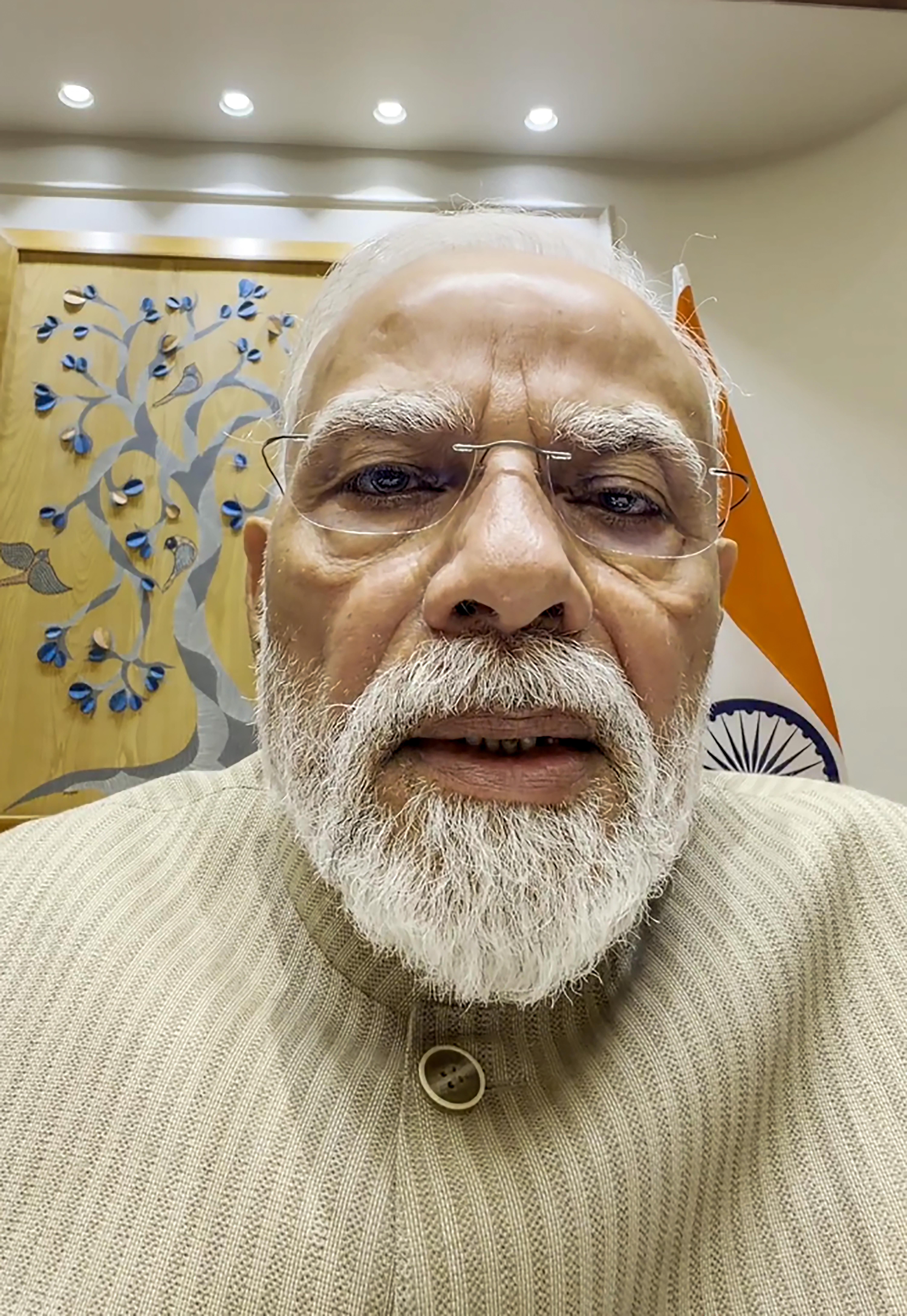 New Delhi: PM Modi shares video message on action against paper leaks