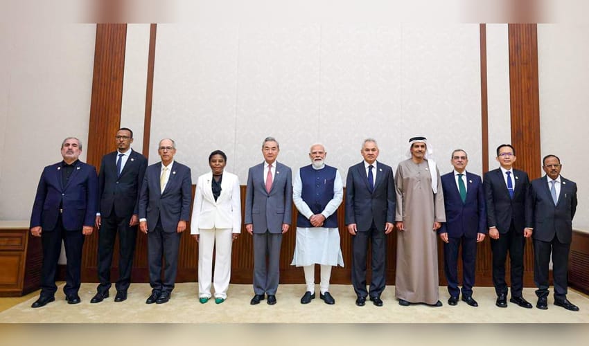 New Delhi: PM Modi with BRICS security officials