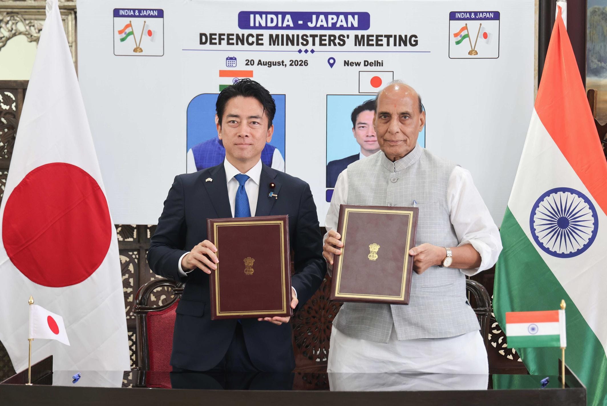 New Delhi: Rajnath Singh meets Japan defence minister