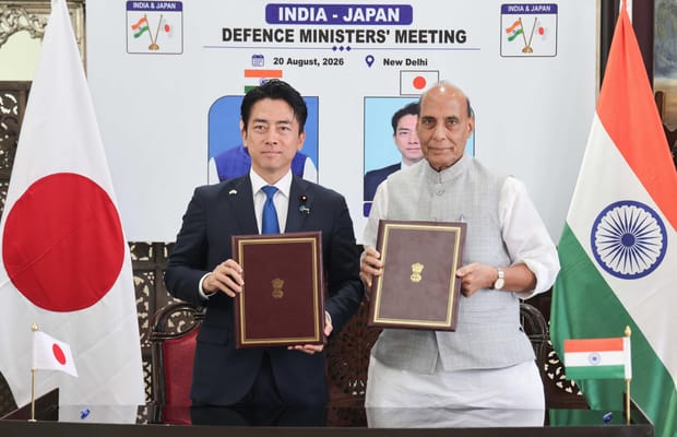 New Delhi: Rajnath Singh meets Japan defence minister