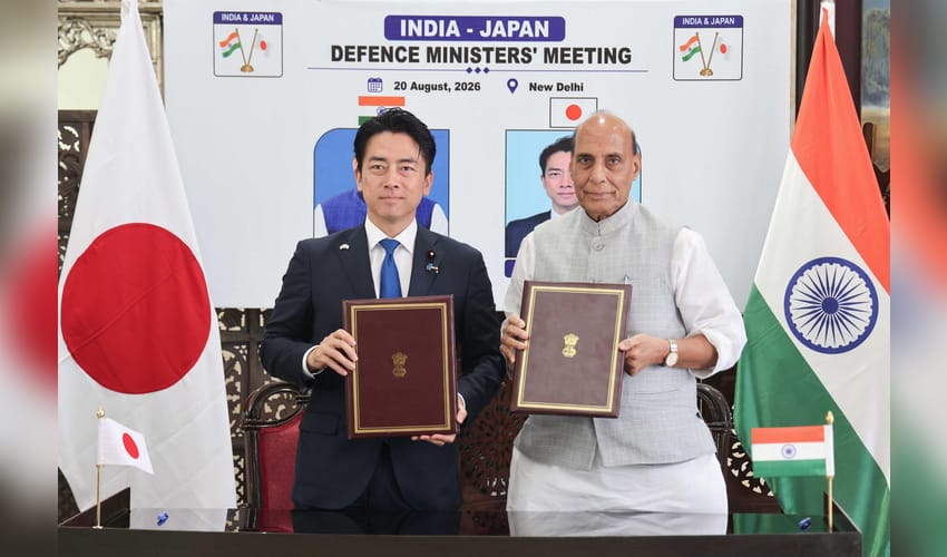 New Delhi: Rajnath Singh meets Japan defence minister