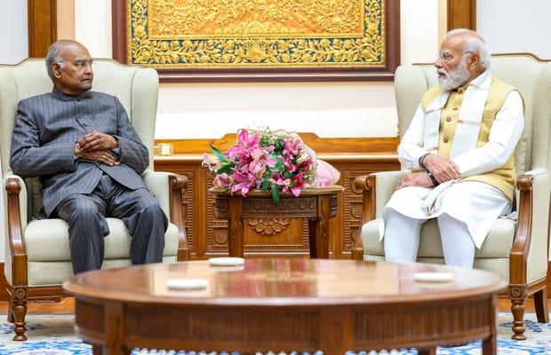 New Delhi: Ram Nath Kovind Meets PM Modi