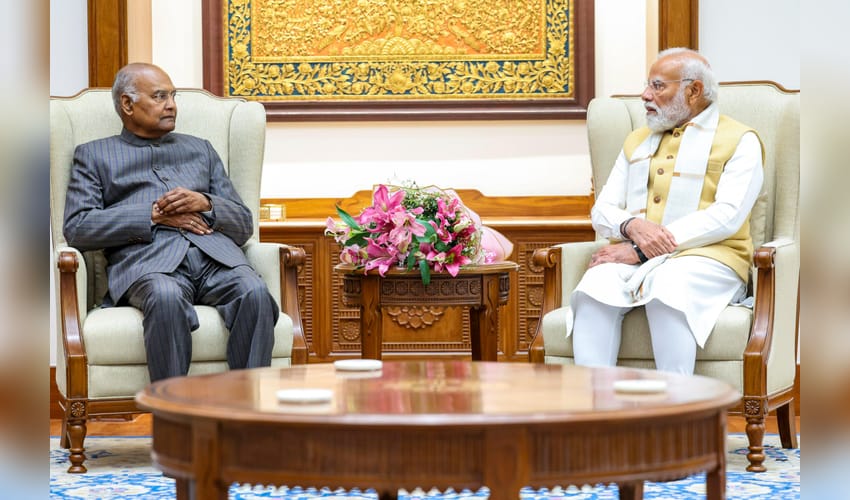 New Delhi: Ram Nath Kovind Meets PM Modi