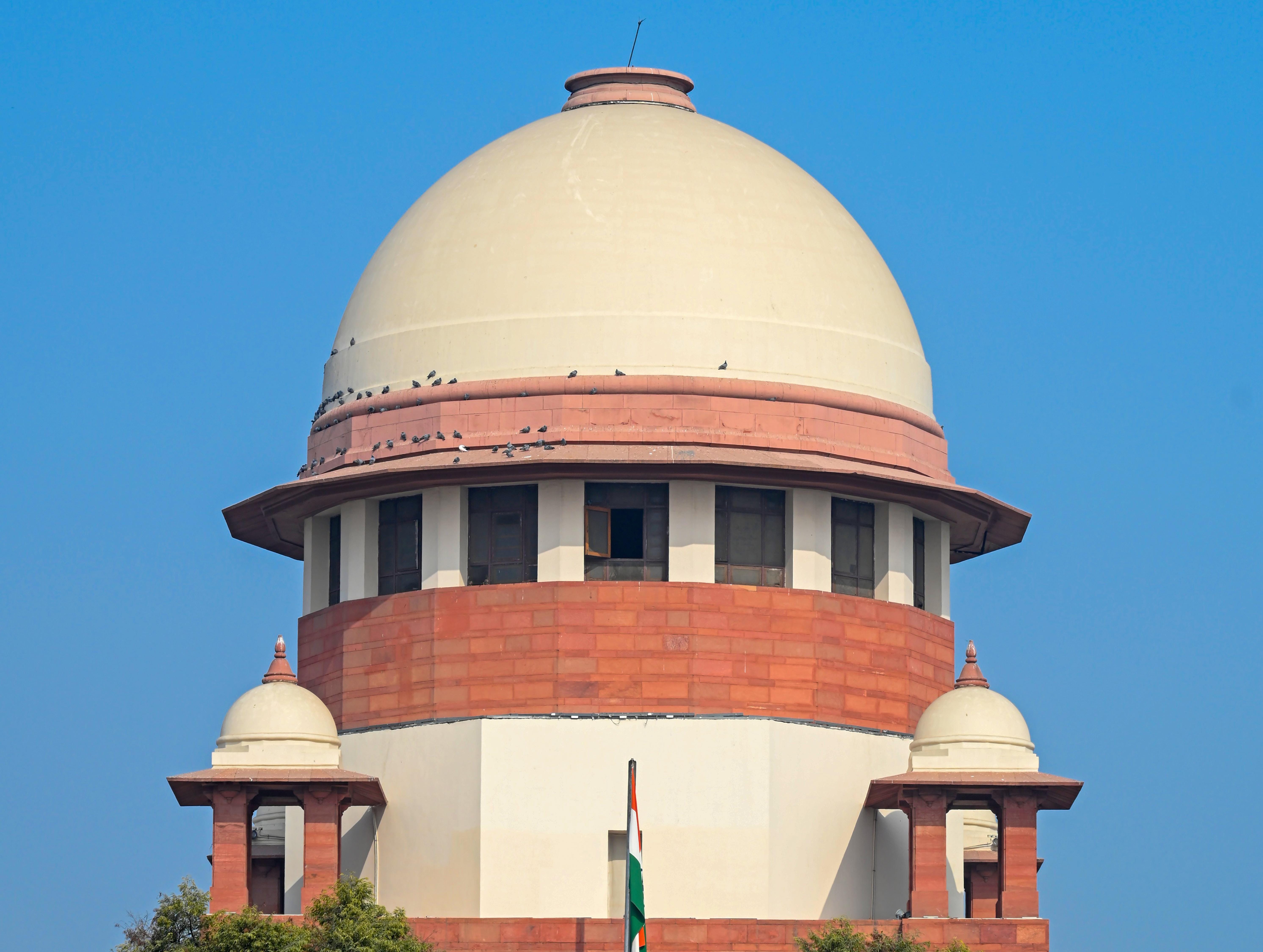New Delhi: Supreme Court Stands Tall Under Clear Sky