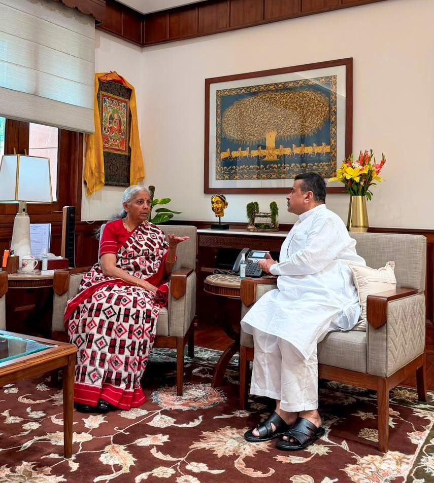 New Delhi: Suvendu Adhikari meets Nirmala Sitharaman