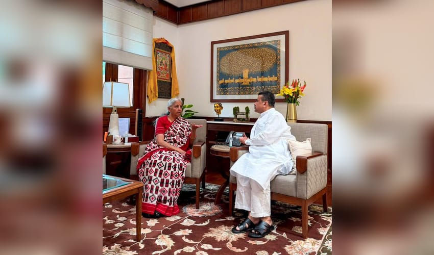 New Delhi: Suvendu Adhikari meets Nirmala Sitharaman
