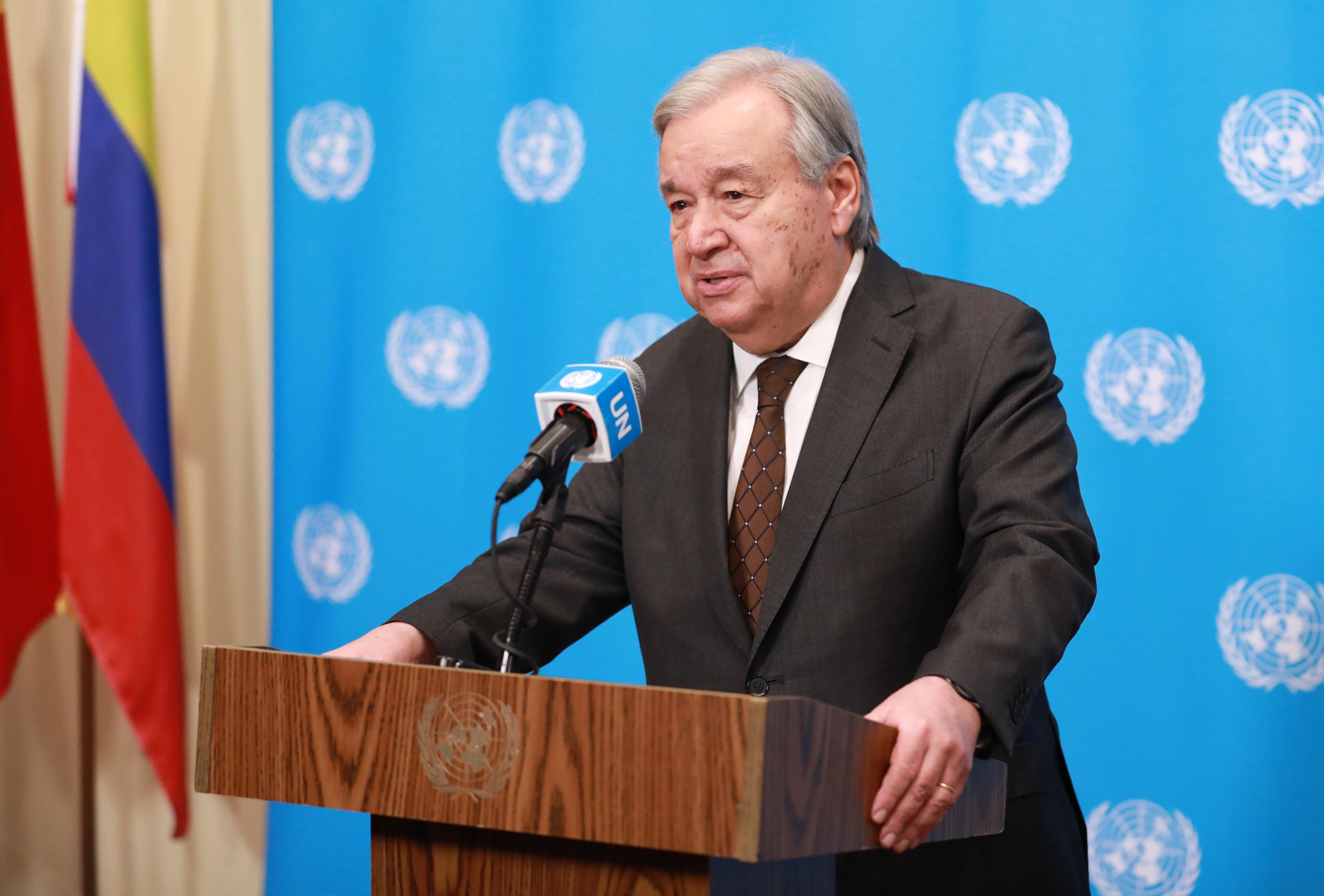 New York: Antonio Guterres Addresses Media