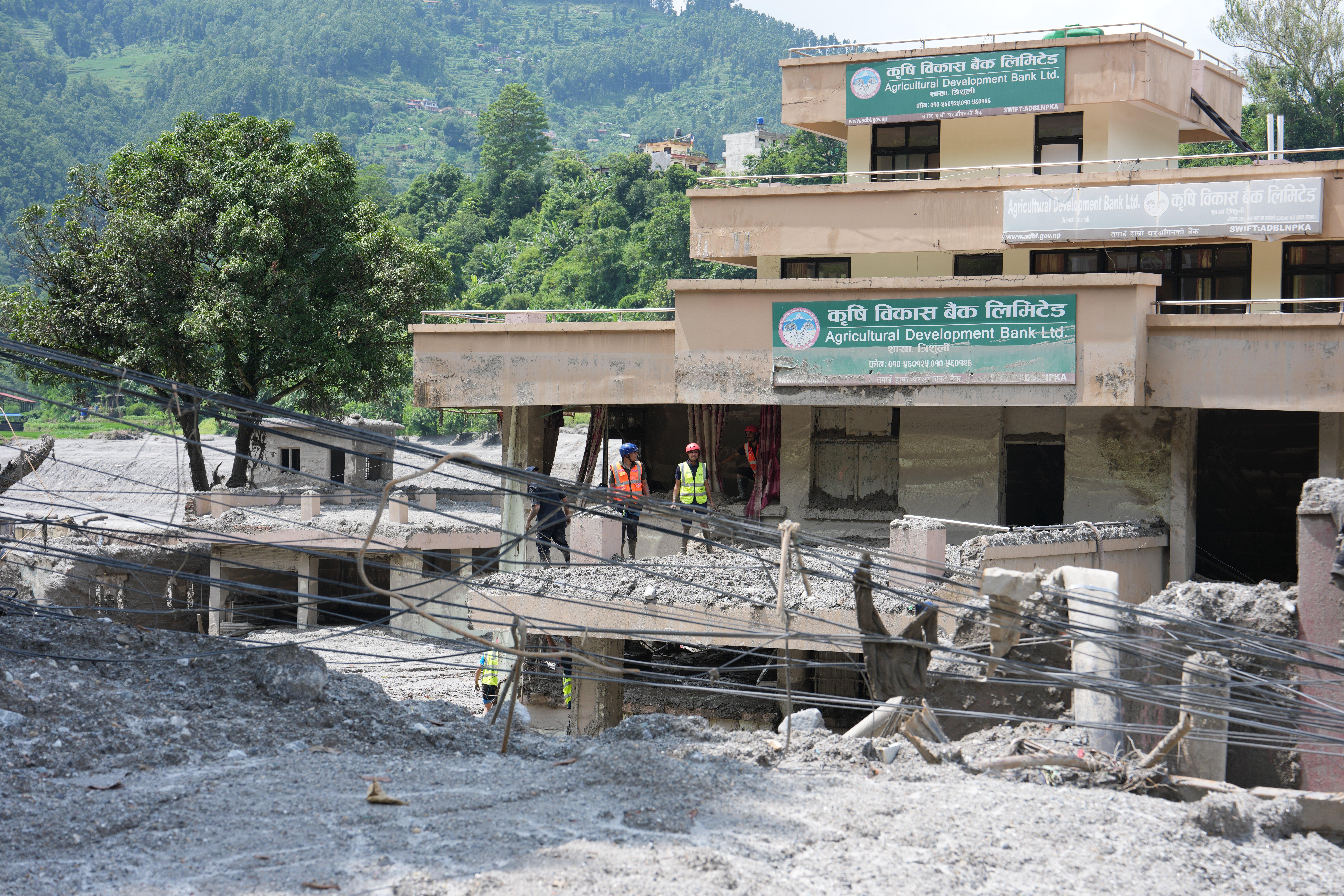 Nuwakot: Mudslide aftermath in Devighat