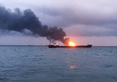 Oil tanker explodes after striking naval mine in Strait of Hormuz: Report  