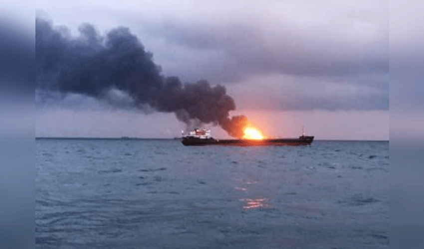 Oil tanker explodes after striking naval mine in Strait of Hormuz: Report