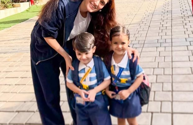 Pankhuri Awasthy reveals she ‘found herself crying’ as her twin babies kick-started their schooling journey