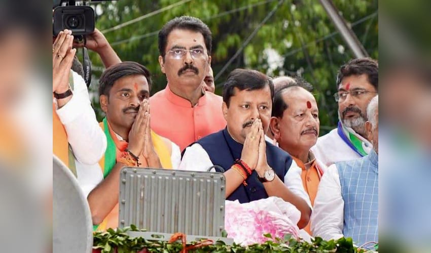 Patna: BJP holds roadshow for Bankipur Assembly by-election