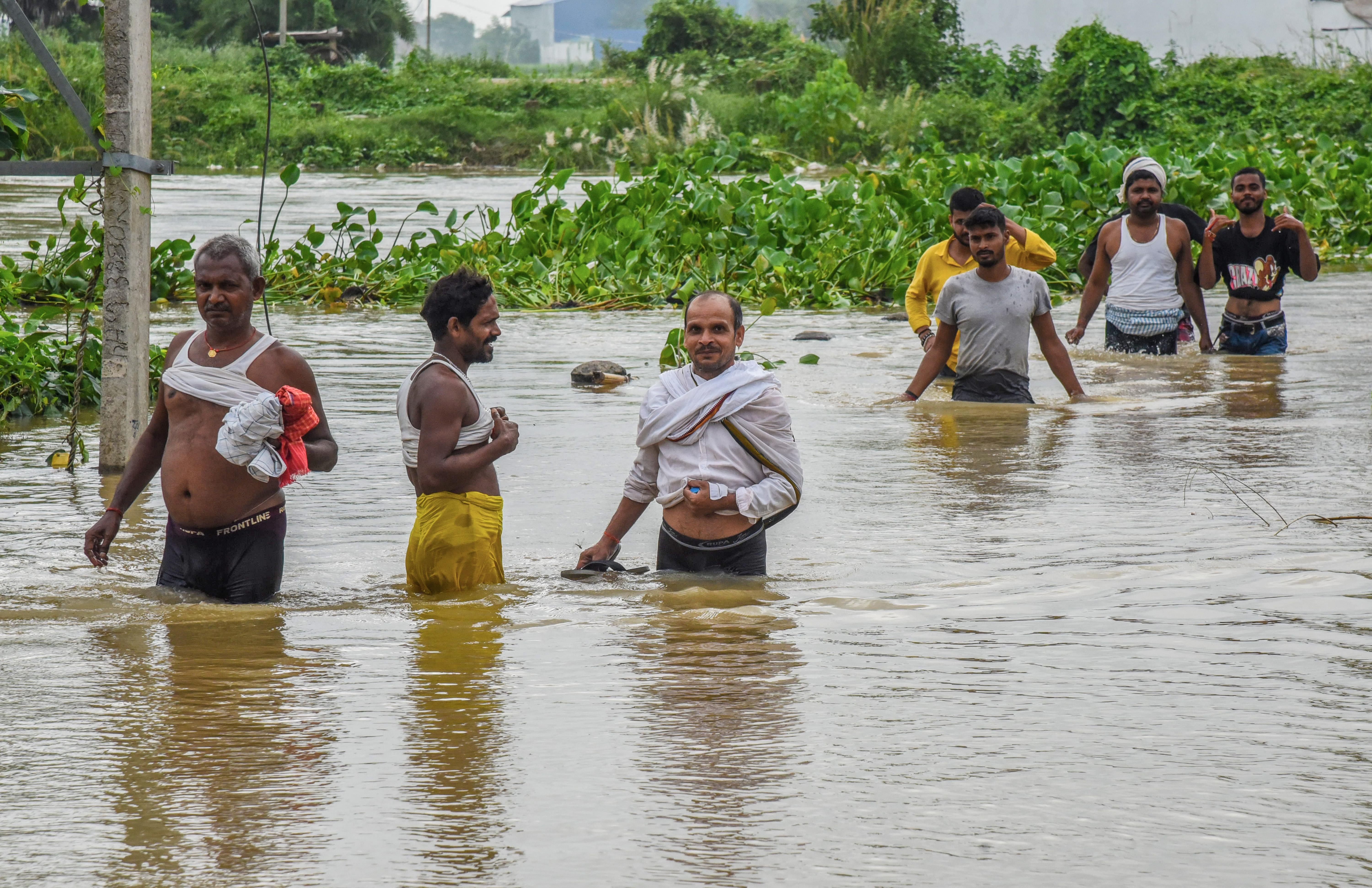Patna: Flood Affected Area During Monsoon