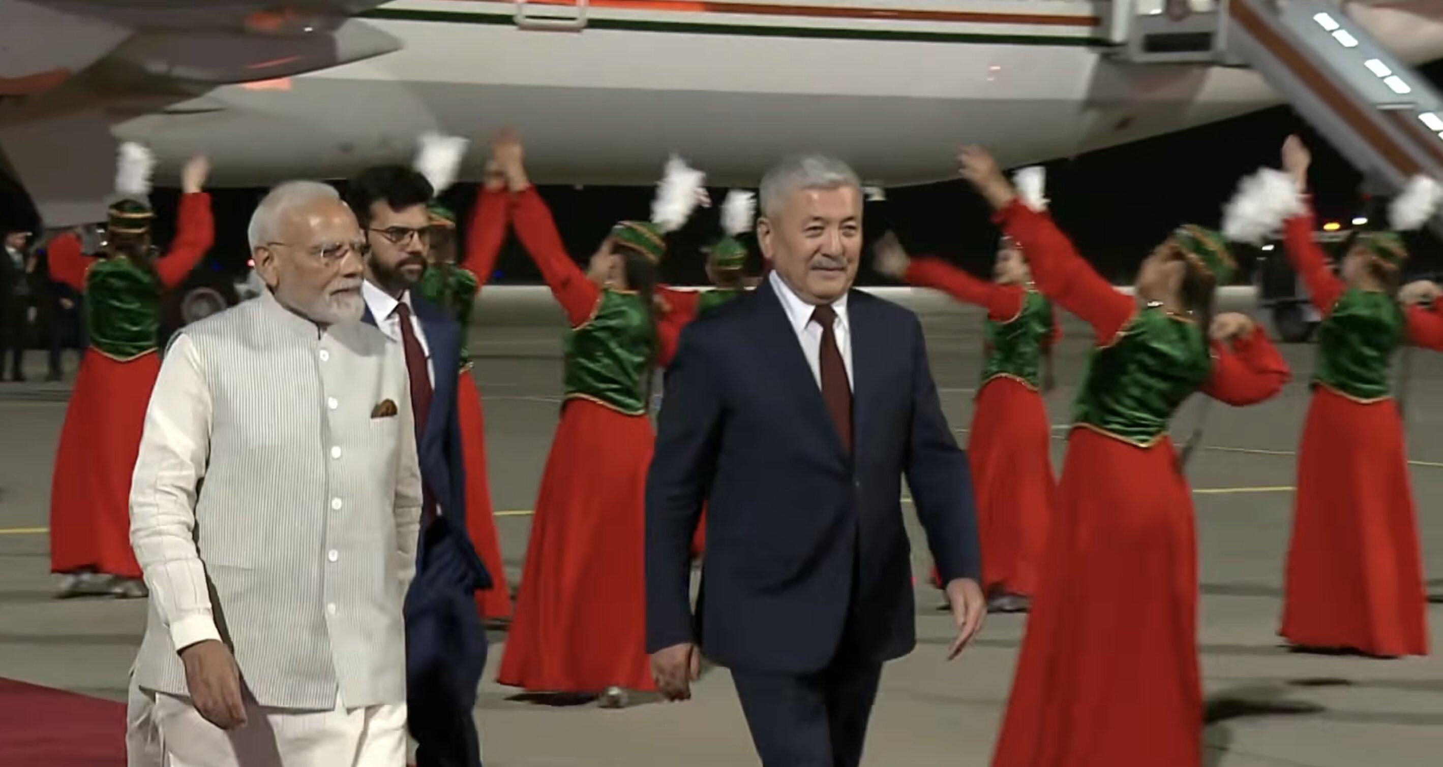 PM Modi arrives in Kyrgyzstan ahead of SCO summit