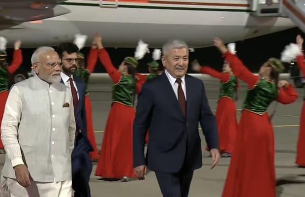 PM Modi arrives in Kyrgyzstan ahead of SCO summit