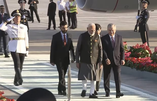 PM Modi arrives in Uzbekistan, advancing shared developmental vision