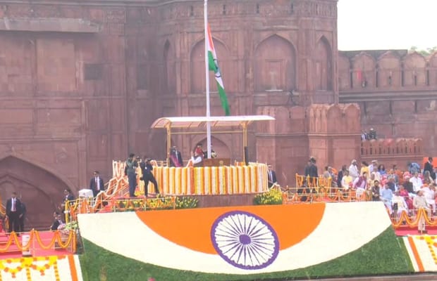 PM Modi hoists Tricolour at Red Fort, says India must dream big to build Viksit Bharat by 2047