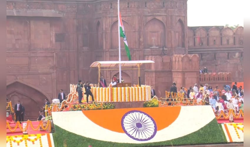 PM Modi hoists Tricolour at Red Fort, says India must dream big to build Viksit Bharat by 2047