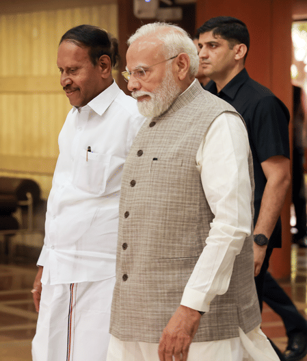 PM Modi hosts breakfast meeting with 37 BJP MPs during Parliament session