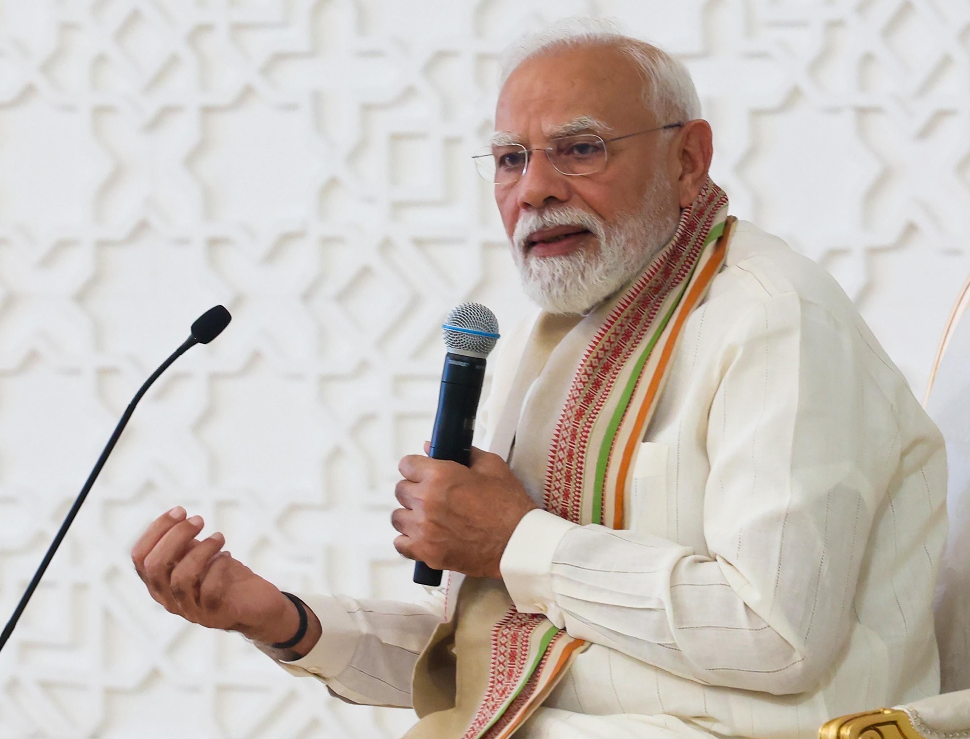 PM Modi Interacts with Students, Indologists in Tashkent