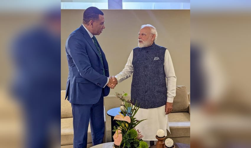 PM Modi Meets Jamaica’s PM Andrew Holness at G20 Summit