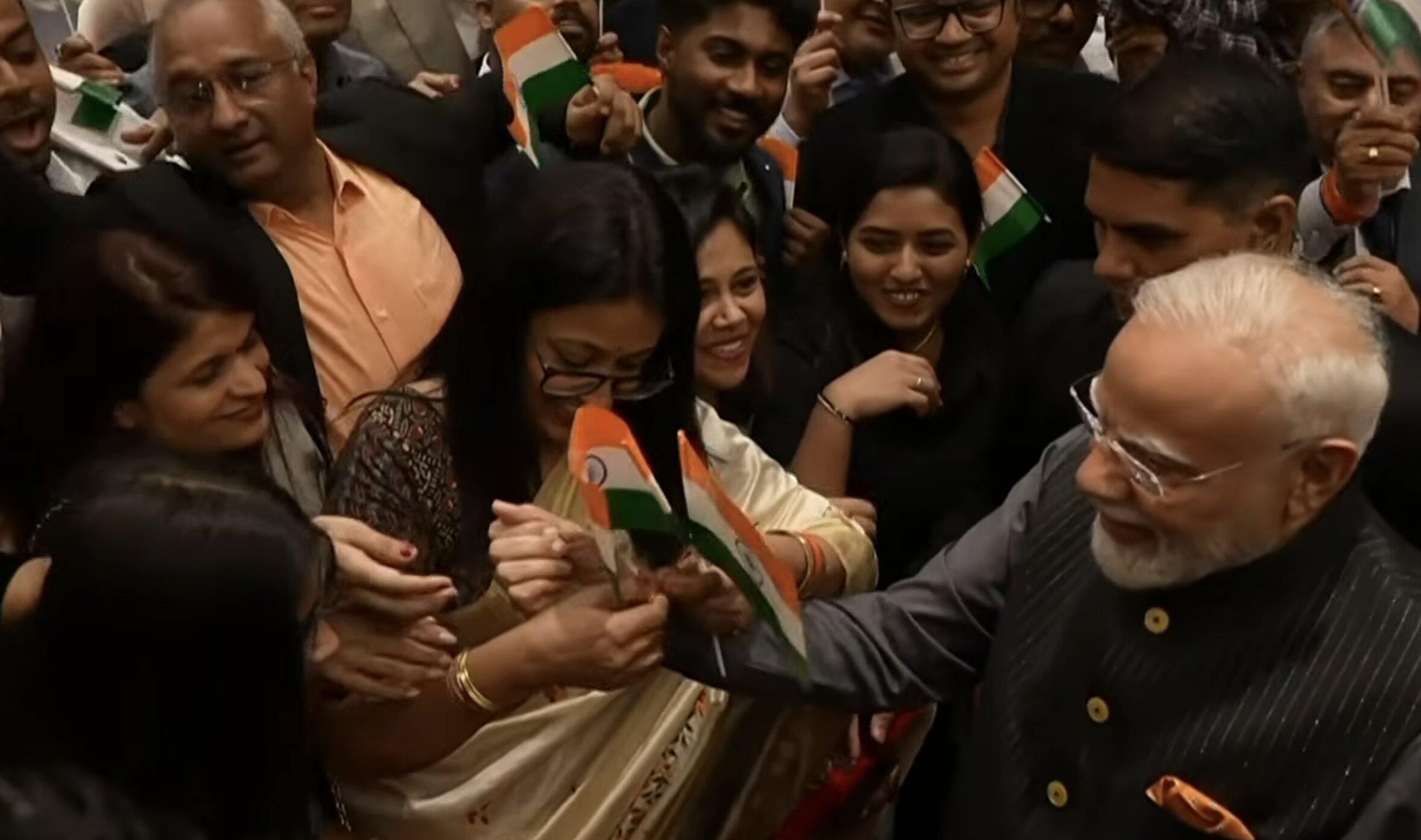 PM Modi receives grand welcome in Uzbekistan, women tie rakhi 